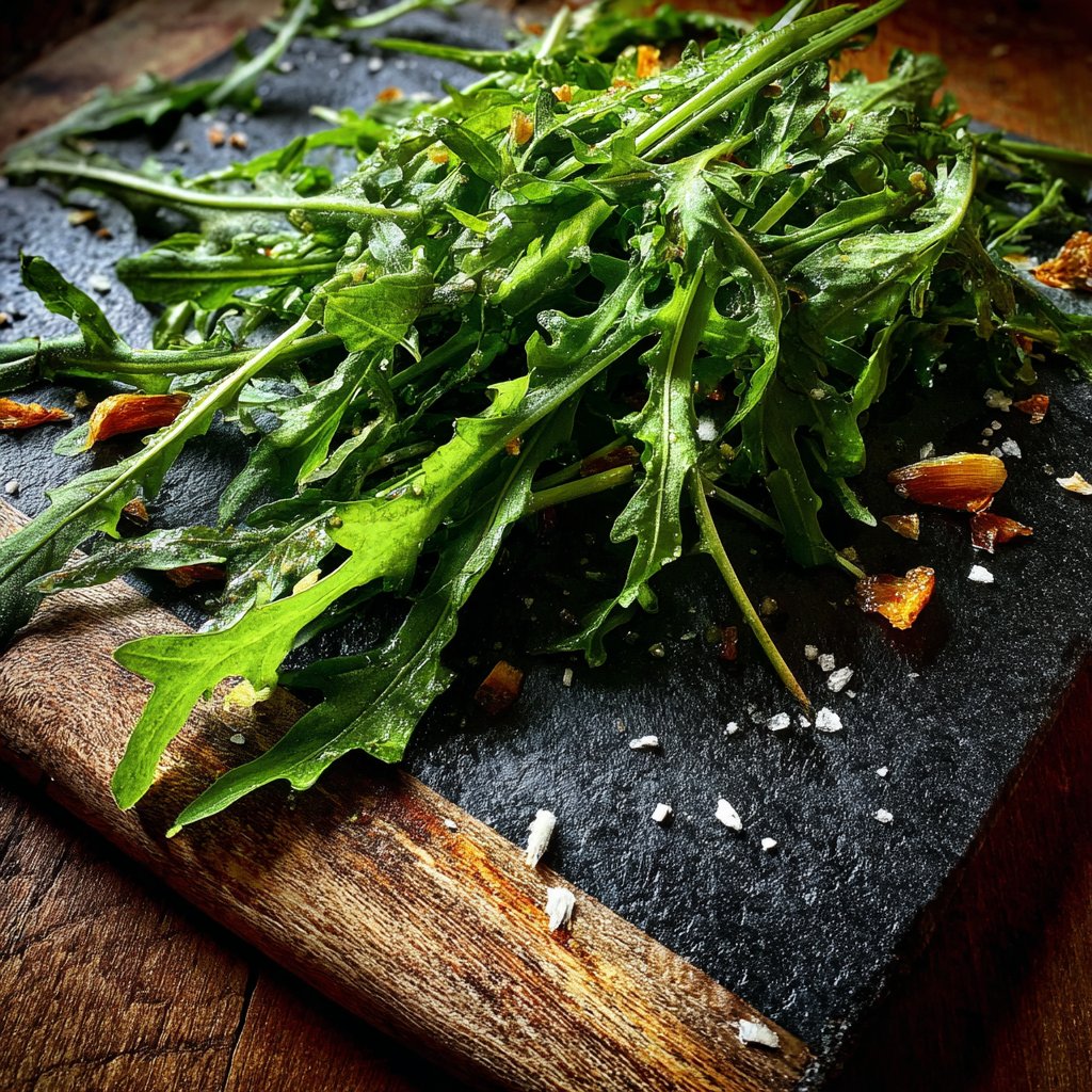 Dandelion Leaves with Garlic