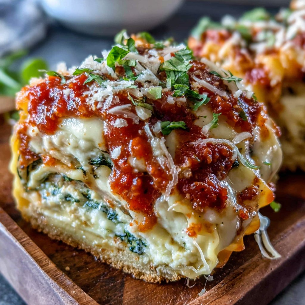 Turkey Spinach Lasagna Rollups