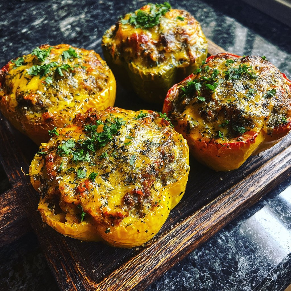 Savory Stuffed Bell Peppers