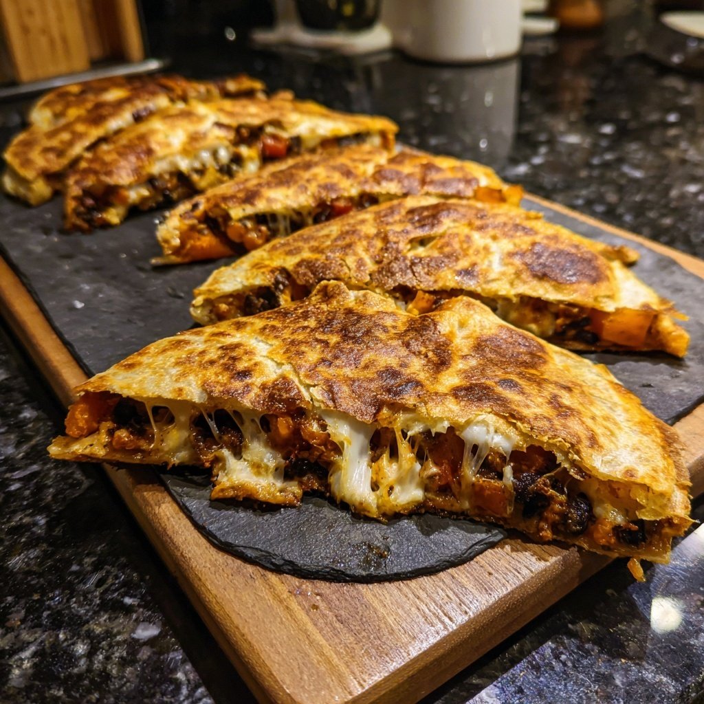 Sweet Potato and Black Bean Quesadillas