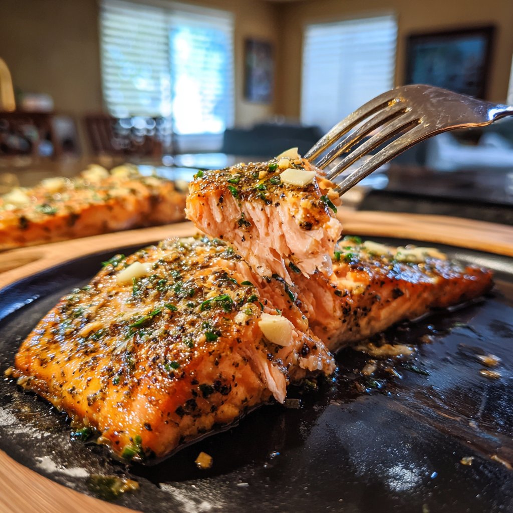 Lemon Pepper Garlic Salmon