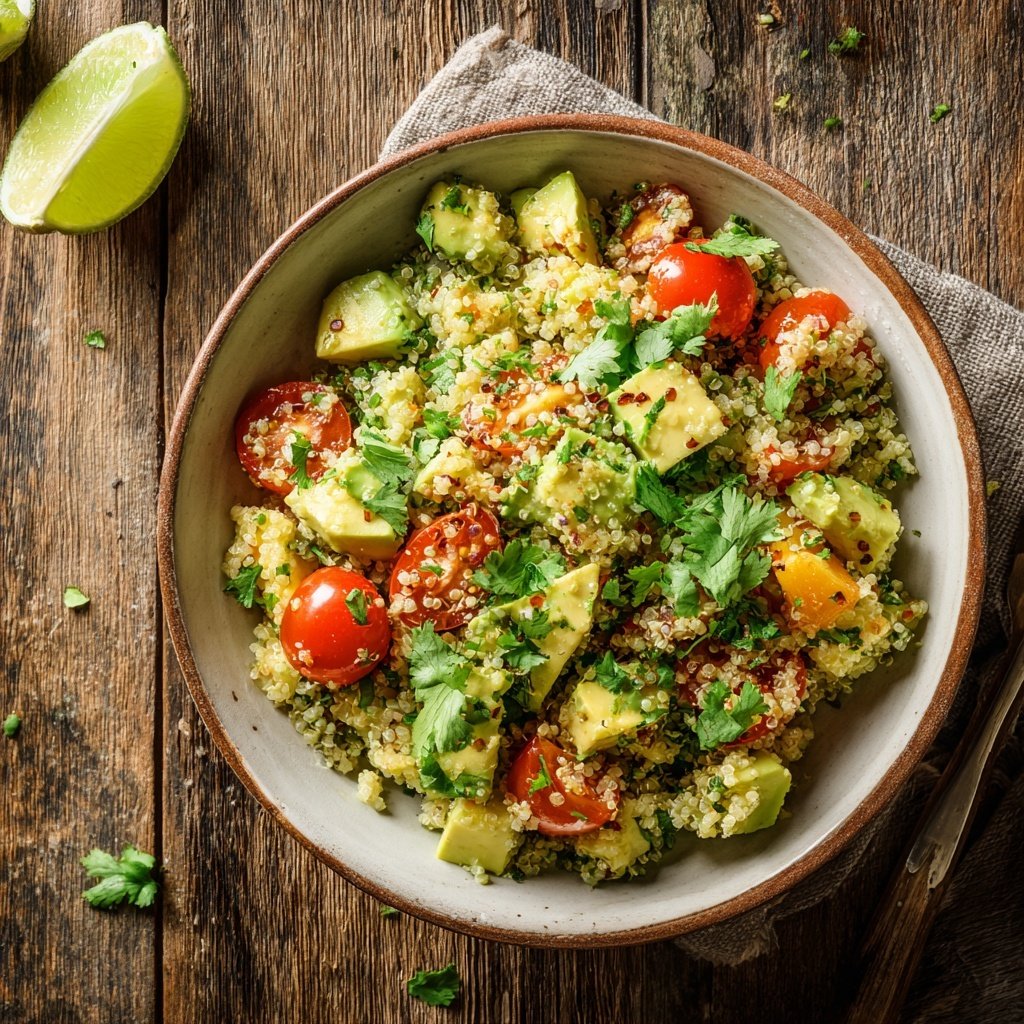 Healthy Avocado Quinoa Salad