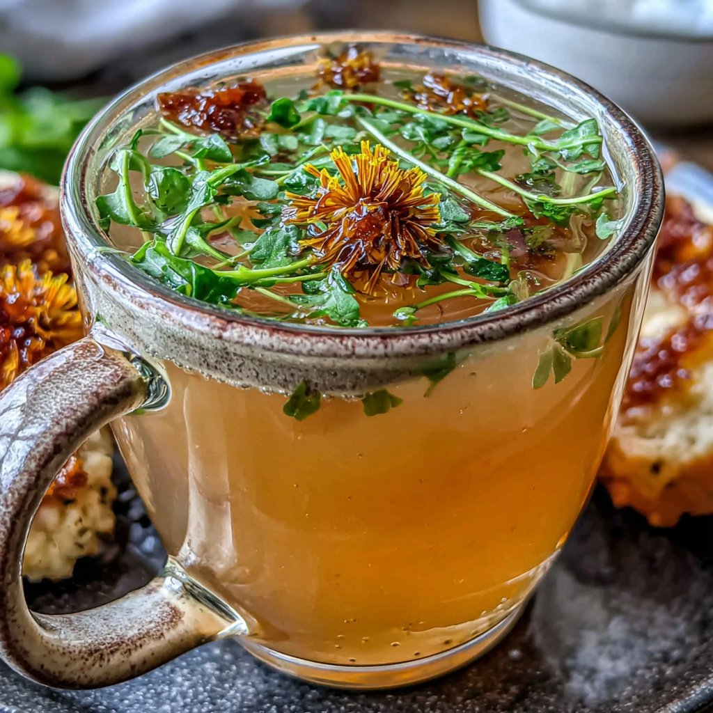 Dandelion Tea with Honey