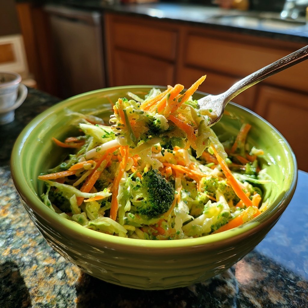 Crunchy Apple Broccoli Slaw