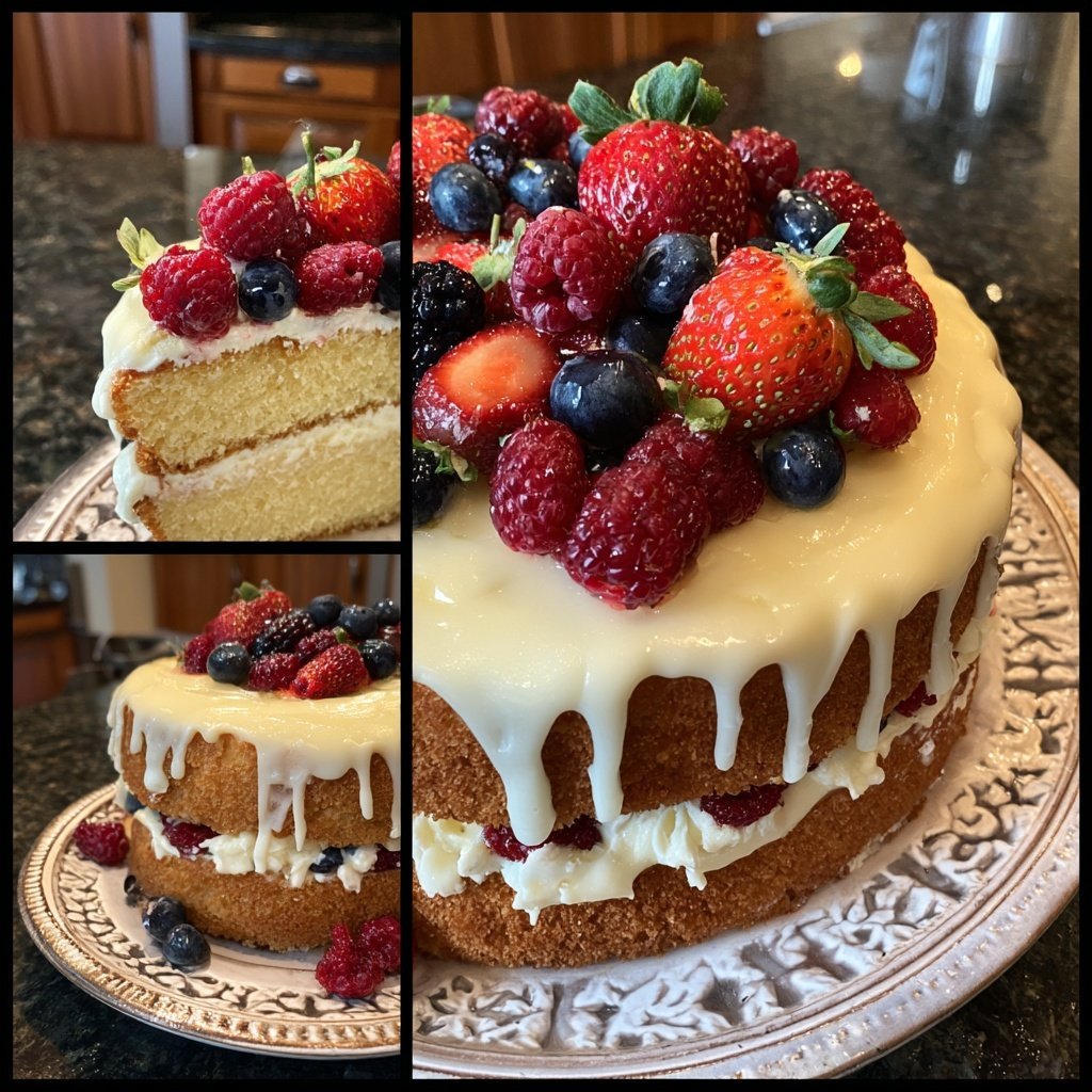 Dessert Vanilla Sponge Cake