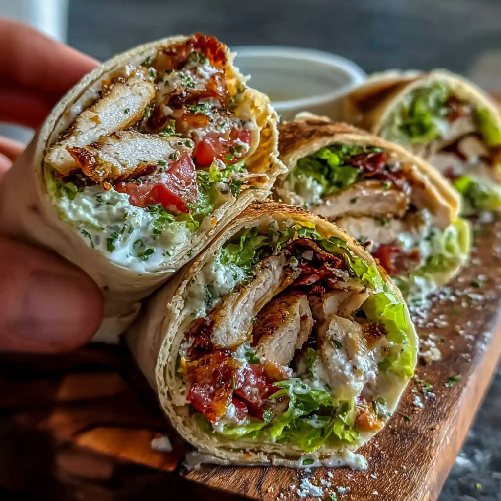 Turkey Avocado Wraps for Lunch