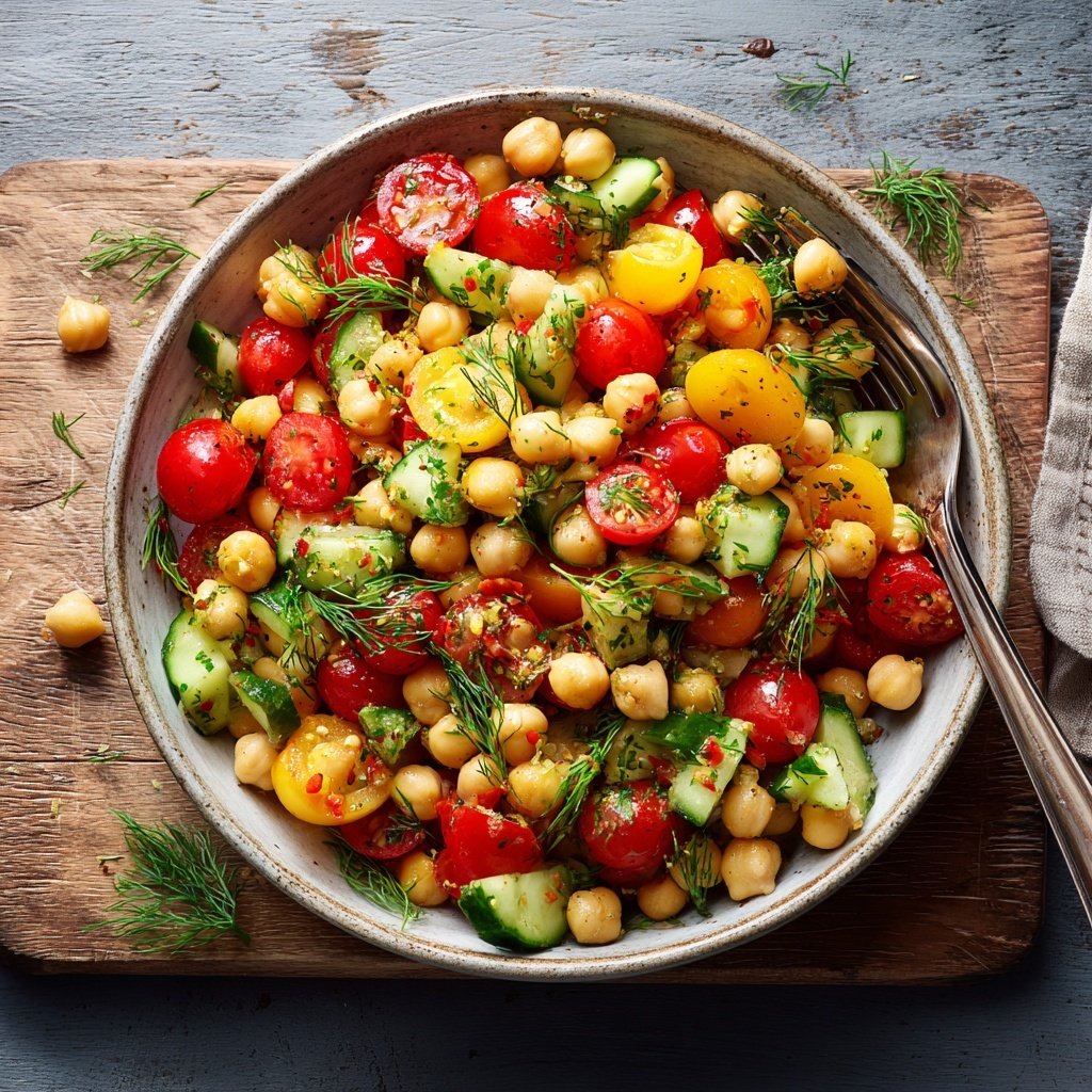 Chickpea Salad with Dill